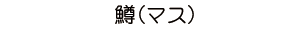 鱒（マス）